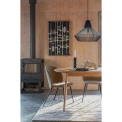 2 Chaises Cozy En Tissu Bouclé - Zuiver -Magasin À Domicile 2 chaises cozy en tissu boucle zuiver 5