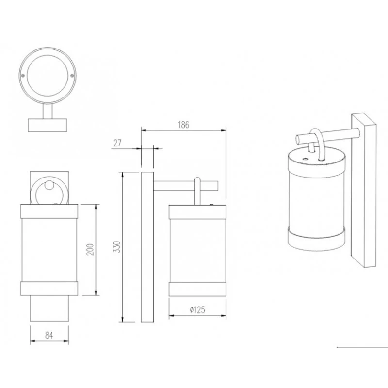 Trio Applique De Jardin à Détecteur De Lumière - SAMBESI 6 Trio Applique De Jardin à Détecteur De Lumière - SAMBESI – Image 4
