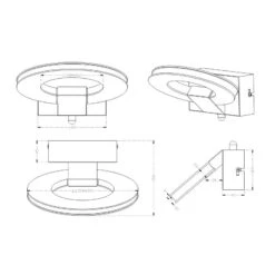 Applique Design LED Oval Trio 7 Applique Design LED Oval Trio -Magasin À Domicile applique design led oval trio 2