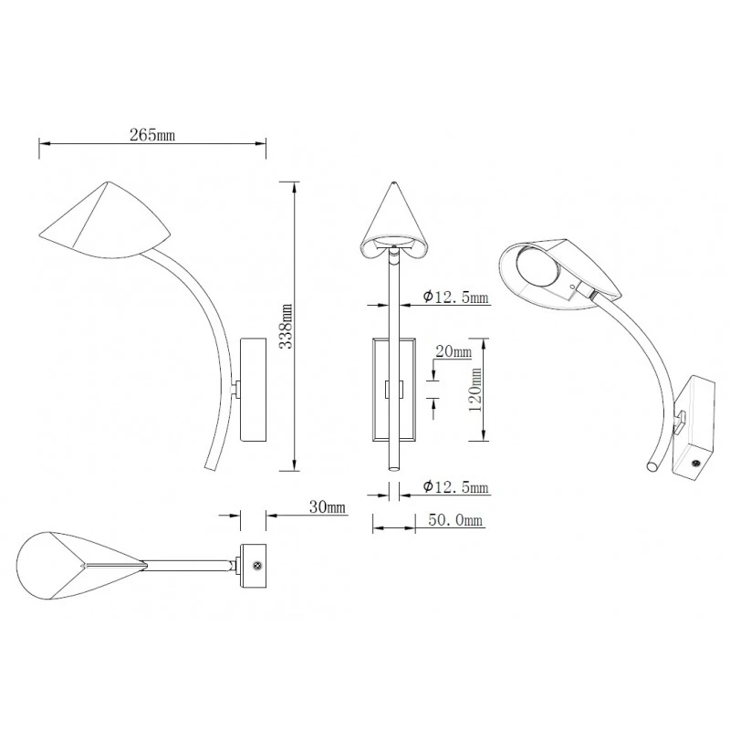 Applique Led Design Capuccina - Mantra 4 Applique Led Design Capuccina - Mantra – Image 2
