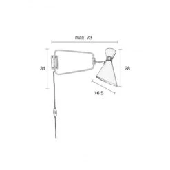 Applique Murale 1L Shady Couleur Or - Zuiver 13 Applique Murale 1L Shady Couleur Or - Zuiver -Magasin À Domicile applique murale 1l shady couleur or zuiver 5