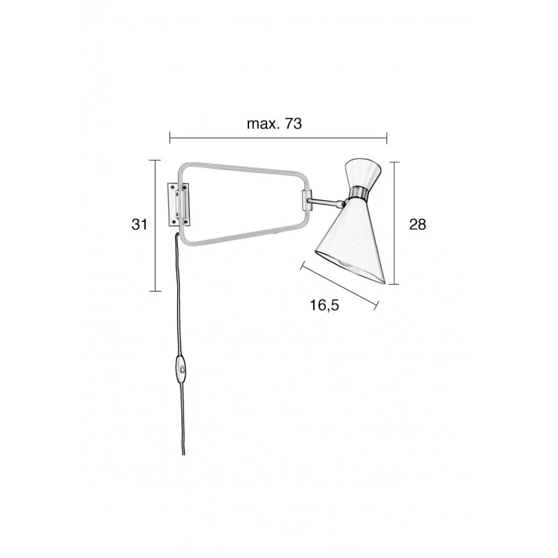 Applique Murale 1L Shady Couleur Or - Zuiver 8 Applique Murale 1L Shady Couleur Or - Zuiver – Image 6