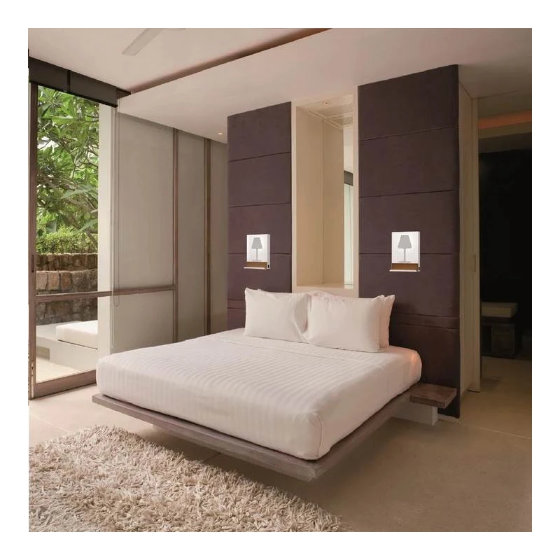 Applique Murale LUXI AP Tactile Avec Port USB- Aluminor 4 Applique Murale LUXI AP Tactile Avec Port USB- Aluminor – Image 2