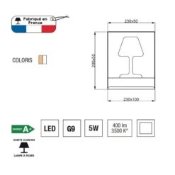 Applique Murale LUXI AP Tactile Avec Port USB- Aluminor 7 Applique Murale LUXI AP Tactile Avec Port USB- Aluminor -Magasin À Domicile applique murale luxi ap tactile avec port usb aluminor 2