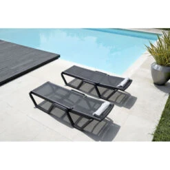 Bain De Soleil Design à Roulettes VELA Gris Par Scab Design -Magasin À Domicile bain de soleil design a roulettes vela gris par scab design 2