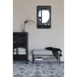 Banc Avec Coussin Tissu Milou -Magasin À Domicile banc avec coussin tissu milou 3