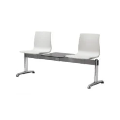 Banc D'attente Ignifugé Bench Alice 2 Chaises Et 1 Tablette - Scab Design