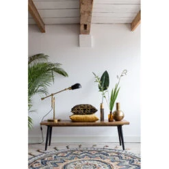 Banc En Bois Et Métal Alagon Industriel 160x40 Cm - Dutchbone -Magasin À Domicile banc en bois et metal alagon industriel 160x40 cm dutchbone 7