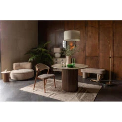 Banc Intérieur En Tissu Bouclé 110 Cm - FERN 12 Banc Intérieur En Tissu Bouclé 110 Cm - FERN -Magasin À Domicile banc interieur tissu boucle 110 cm fern 2