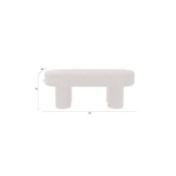 Banc Intérieur En Tissu Bouclé 110 Cm - FERN 17 Banc Intérieur En Tissu Bouclé 110 Cm - FERN -Magasin À Domicile banc interieur tissu boucle 110 cm fern 7