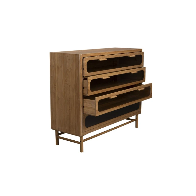 Buffet à Tiroirs Vintage Bois Et Verre CAROUN - Dutchbone 6 Buffet à Tiroirs Vintage Bois Et Verre CAROUN - Dutchbone – Image 4