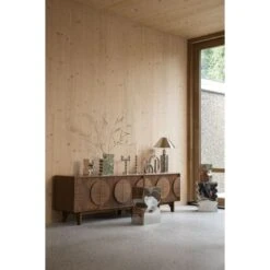 Buffet En Bois 3 Portes Groove - Zuiver -Magasin À Domicile buffet en bois 3 portes groove zuiver 3