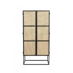 Buffet Haut En Bois Et Rotin Guuji