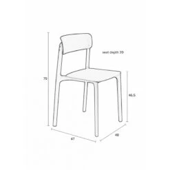 Chaise Design Clive - Lot De 4 -Magasin À Domicile chaise design clive lot de 4 15