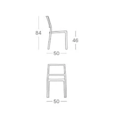 Chaise Design De Jardin Kate Scab Design - Lot De 6 -Magasin À Domicile chaise design de jardin kate scab design lot de 6 3