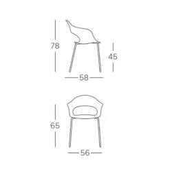 Chaise Design Lady B Intérieur Extérieur Par Scab Design -Magasin À Domicile chaise design lady b interieur exterieur par scab design 4