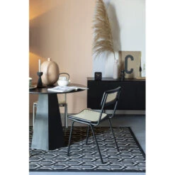 Chaise Rétro Perforée Vintage Jort En Hêtre Et Rotin Naturel - Zuiver -Magasin À Domicile chaise retro perforee vintage jort en hetre et rotin naturel zuiver 7