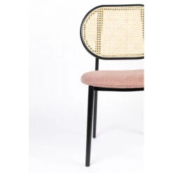 Chaise SPIKE En Canne De Rotin Et Assise En Tissu - Zuiver -Magasin À Domicile chaise spike en canne de rotin et assise en tissu zuiver 6