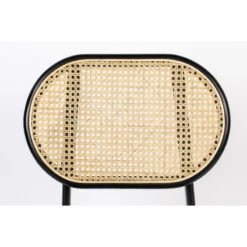 Chaise SPIKE En Canne De Rotin Et Assise En Tissu - Zuiver -Magasin À Domicile chaise spike en canne de rotin et assise en tissu zuiver 7