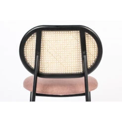 Chaise SPIKE En Canne De Rotin Et Assise En Tissu - Zuiver -Magasin À Domicile chaise spike en canne de rotin et assise en tissu zuiver 9