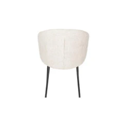 Chaise En Tissu Bouclette Et Métal - AYLE 19 Chaise En Tissu Bouclette Et Métal - AYLE -Magasin À Domicile chaise tissu bouclette metal ayle 4