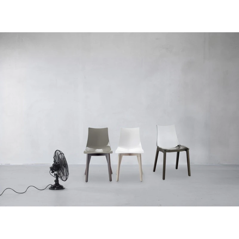 Chaise Transparente Bois Wenge Natural Zebra SCAB Design 4 Chaise Transparente Bois Wenge Natural Zebra SCAB Design – Image 2