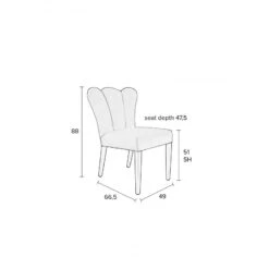 Chaise Velours Faye Baroque - Boite à Design -Magasin À Domicile chaise velours faye baroque boite a design 10