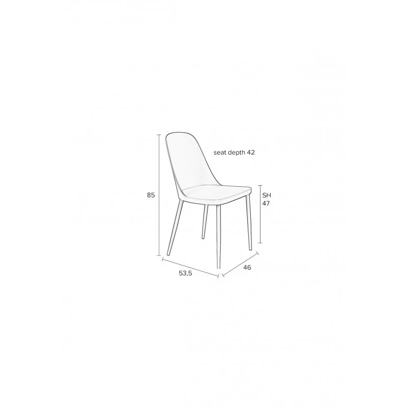 Chaises Déco PIP Pastel - Boite à Design - Lot De 2 14 Chaises Déco PIP Pastel - Boite à Design - Lot De 2 – Image 12