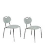 Chaises Design En Tissu Aspen - Lot De 2 -Magasin À Domicile chaises design en tissu aspen lot de 2