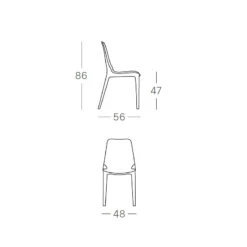 Chaises Design Ginevra En Polypropylène - Lot De 2 - Scab Design -Magasin À Domicile chaises design ginevra en polypropylene lot de 2 scab design 3