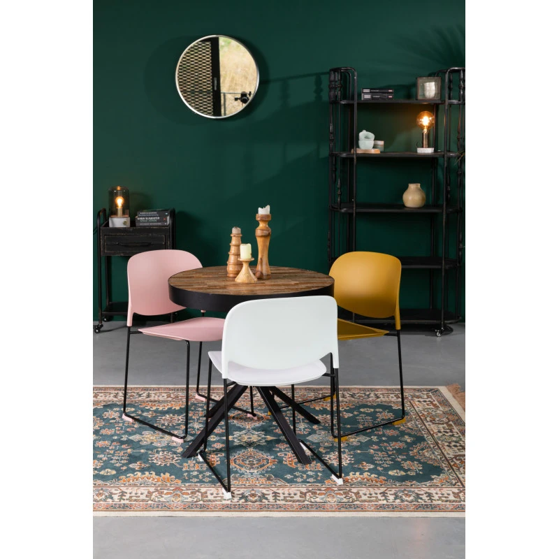 Chaises Design Stacks à Pieds Luges - Lot De 4 15 Chaises Design Stacks à Pieds Luges - Lot De 4 – Image 13