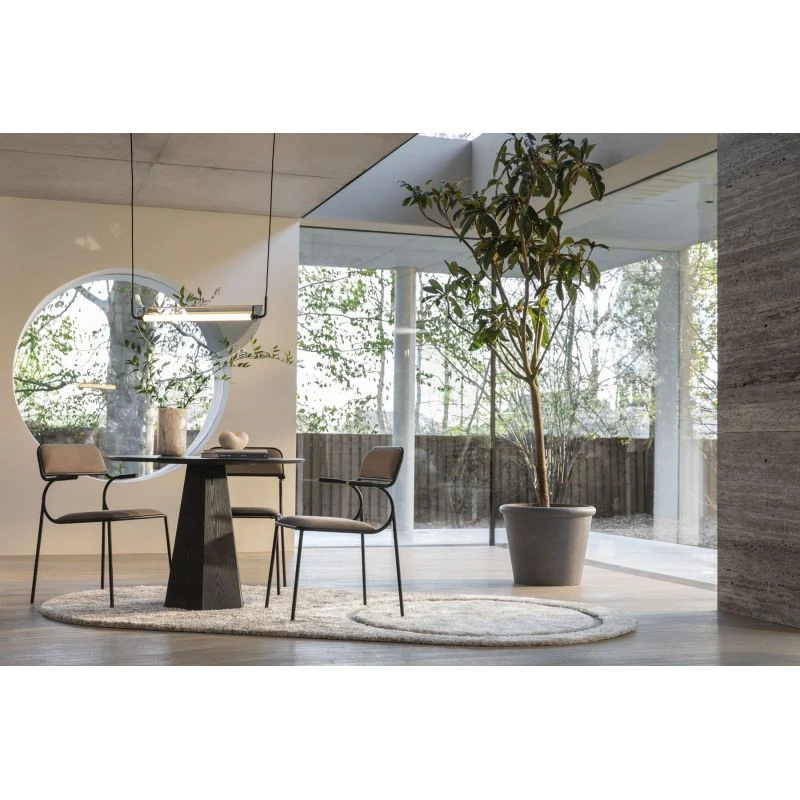 Chaises Design Tissu à Accoudoirs ALBA - Zuiver - Lot De 2 4 Chaises Design Tissu à Accoudoirs ALBA - Zuiver - Lot De 2 – Image 2