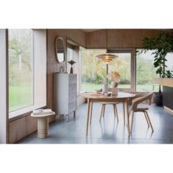 2 Chaises Flexback En Tissu Bouclé à Accoudoirs - Zuiver -Magasin À Domicile chaises flexback en tissu boucle accoudoirs zuiver 4