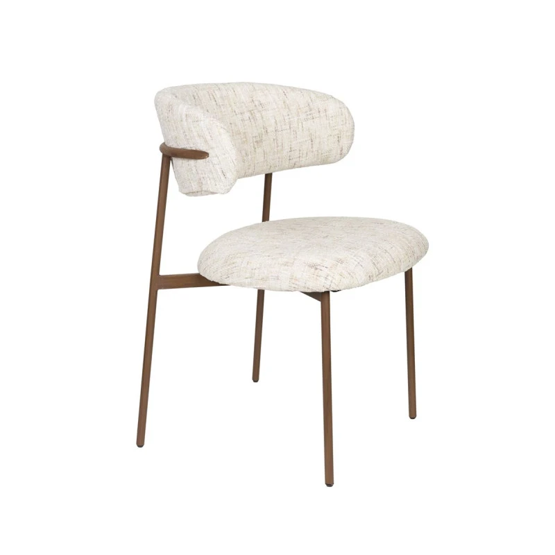 Chaises Tissu De Salle à Manger Claes - Lot De 2 5 Chaises Tissu De Salle à Manger Claes - Lot De 2 – Image 3