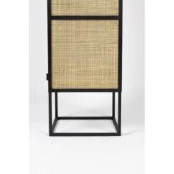 Colonne De Rangement En Bois Et Rotin Guuji - Boite à Design -Magasin À Domicile colonne de rangement en bois et rotin guuji boite a design 10