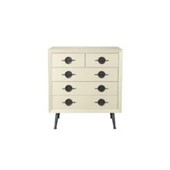 Commode En Bois Et Métal 5 Tiroirs - EDSON