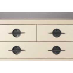 Commode En Bois Et Métal 5 Tiroirs - EDSON -Magasin À Domicile commode bois metal 5 tiroirs edson 3