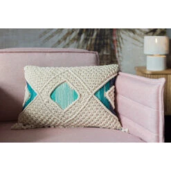 Coussin EVI Design Brodé Bleu Et Ivoire - Zuiver 16 Coussin EVI Design Brodé Bleu Et Ivoire - Zuiver -Magasin À Domicile coussin evi design brode bleu et ivoire zuiver 5