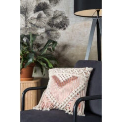 Coussin SAAR Ivoire Et Rose - Zuiver -Magasin À Domicile coussin saar ivoire et rose zuiver 8