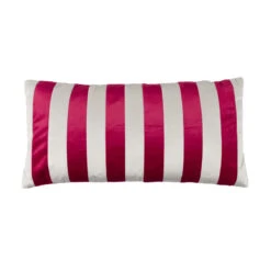 Coussin Tissu Blanc Et Rouge TAZ 30x60 Cm - Boite à Design