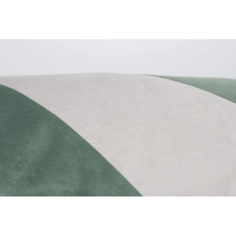Coussin Tissu Blanc Et Vert HOY 30x60 Cm - Boite à Design 5 Coussin Tissu Blanc Et Vert HOY 30x60 Cm - Boite à Design – Image 3