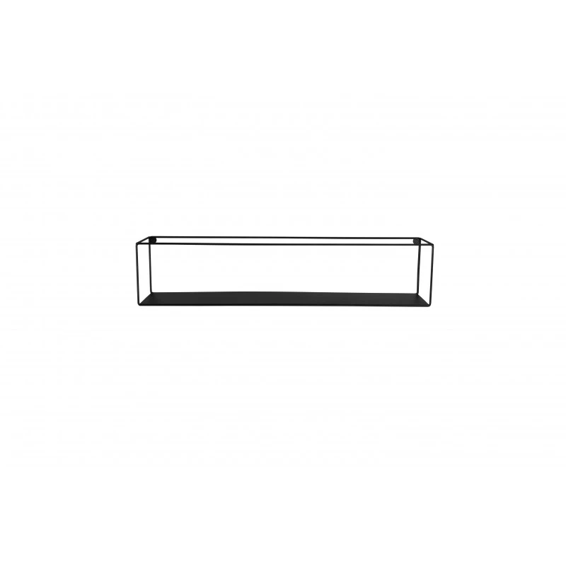 Deux étagères Murales 65 Cm Design En Métal Noir LISA 8 Deux étagères Murales 65 Cm Design En Métal Noir LISA – Image 6