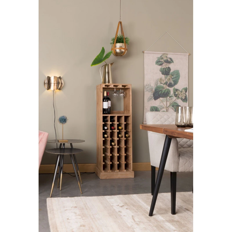 Etagère à Bouteilles De Vin Et Verres En Bois Claude - Dutchbone 6 Etagère à Bouteilles De Vin Et Verres En Bois Claude - Dutchbone – Image 4