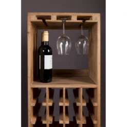 Etagère à Bouteilles De Vin Et Verres En Bois Claude - Dutchbone 16 Etagère à Bouteilles De Vin Et Verres En Bois Claude - Dutchbone -Magasin À Domicile etagere a bouteilles de vin et verres en bois claude dutchbone 4