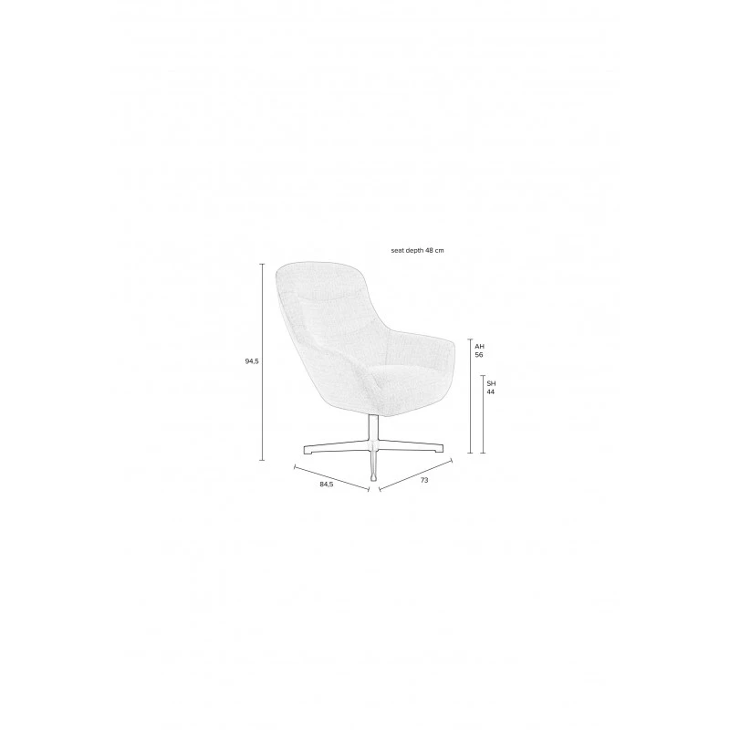 Fauteuil De Salon En Tissu Yuki 14 Fauteuil De Salon En Tissu Yuki – Image 12