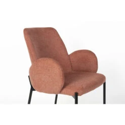 Fauteuil Design En Tissu Tjarda - Lot De 2 -Magasin À Domicile fauteuil design en tissu tjarda lot de 2 7