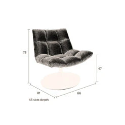 Fauteuil Lounge Capitonné Design BAR Dutchbone -Magasin À Domicile fauteuil lounge capitonne design bar dutchbone 15