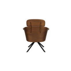 Fauteuil Lounge Rétro Frie Bois Et Simili Cuir | Zuiver -Magasin À Domicile fauteuil lounge retro frie bois et simili cuir zuiver 12