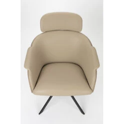 Fauteuil Lounge Rétro Frie Bois Et Simili Cuir | Zuiver -Magasin À Domicile fauteuil lounge retro frie bois et simili cuir zuiver 4