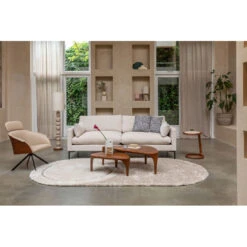 Fauteuil Lounge Rétro Frie Bois Et Simili Cuir | Zuiver -Magasin À Domicile fauteuil lounge retro frie bois et simili cuir zuiver 7